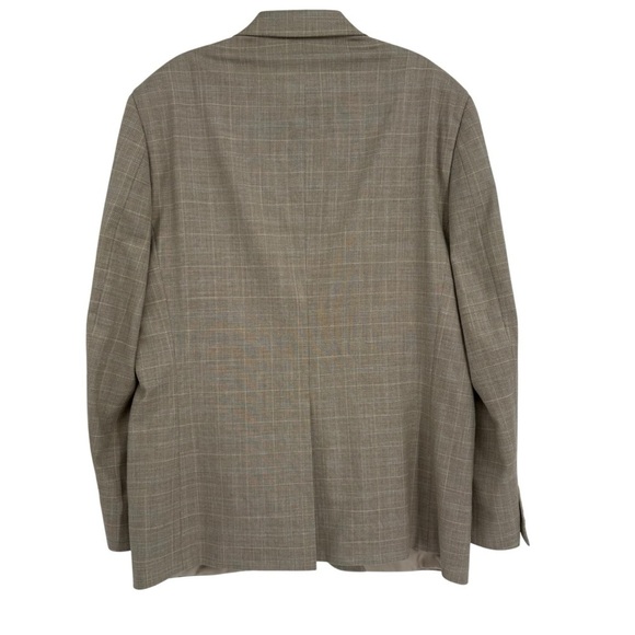 Lauren Ralph Lauren Sport Coat size 42R Jacket Blazer 2 Button gray/tan plaid - Picture 2 of 9